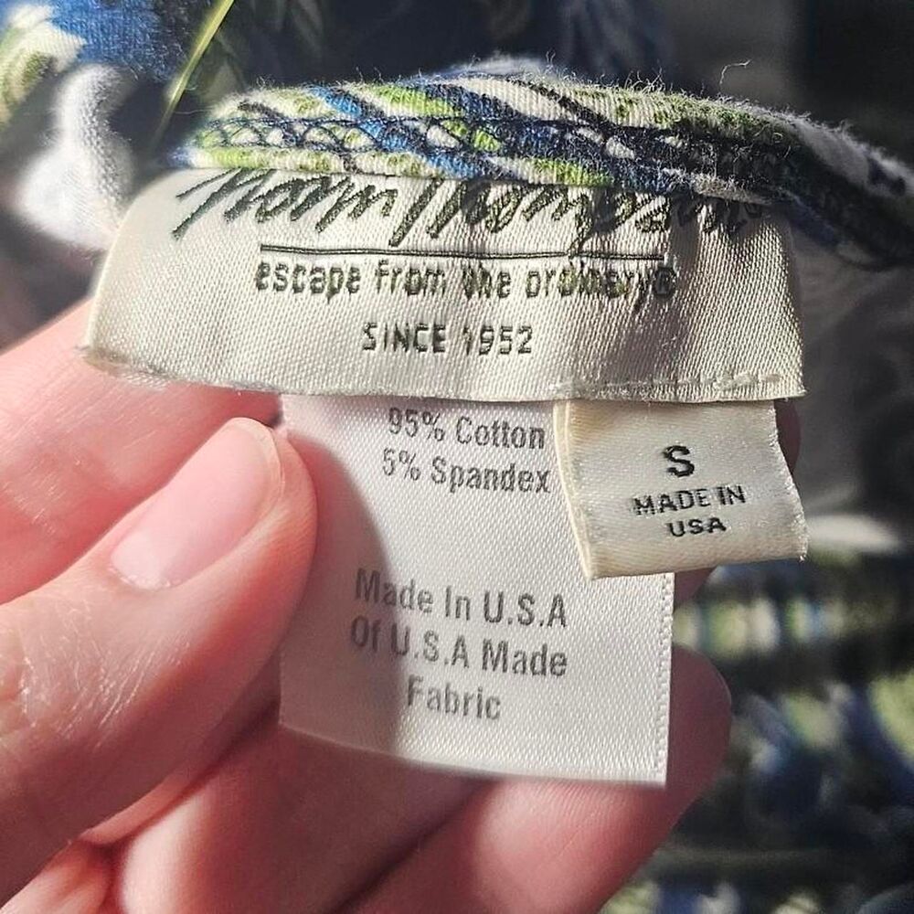 Blue Green Patterned Boho Whimsigoth Vintage 90s … - image 4